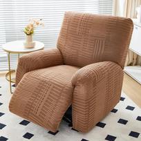Solid color  All-Inclusive Electric Sofa Elastic Recliner Chair Cover Home Club Shop Furniture Decor Chair From Stains Accessory 1 Seater gray