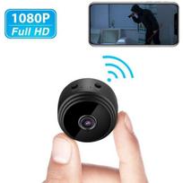 Mini Camera Espion - HD 1080P - WiFi sans Fil - Vision Nocturne - Detecteur de Mouvement - Noir