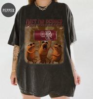Diet Dr Pepper Marcus The Worm Meme Shirt Brain Rot Meme Tee Oddly Diet Dr Pepper TShirt Marcus Meme TShirt Funny Tee M brown