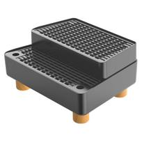 Automatic Cat Litter Box Ramp Double Layer Pad Waterproof Washable Leakproof Cat Litter Stair for Small Elderly Cats Indoor