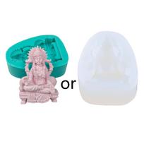 Avalokitesvara Buddha Crafts Silicone Mold Jewelry Epoxy Resin Casting Jewelry Tool Making Diy Crafts Home Decorations 1 blue