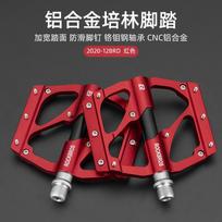 Rockbros Mtb Bicycle Pedals Ultralight Cnc Aluminium Alloy Anti-Slip Road Bike Flat Pedals Cycling Bike Pedals Bmx red