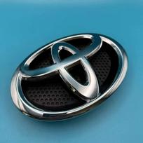 75301-12400 ORIGINALUS OEM PRIEKINĖS APSAUGOS JUOSTOS LOGOTIPAS ŽENKLELIS TOYOTA RAV4 2013-2015 dnvr15 32S 1pc Front sidabras