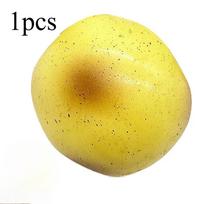 Bulvių pudingo squishy kamuoliukas nuo streso Realistiškas lėtai atsigaunantis žaislas-fidgetas Minkštas tampus suspaudžiamas žaislas nerimui malšinti/ADHD/suaugusiems S yellow