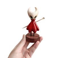 Magnetic Hollow Knight Wood Figure Ornament - Creative Desktop Craft Gift