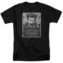 DC Comics - Batman - Joker Inmate - Adult T-Shirt M gray