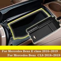 Automobilio interjero centrinės konsolės porankio daiktadėžė Mercedes Benz E klasės W213 E200 300 2016- Benz A/B klasės CLA GLA for Benz E gray