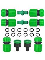 Sodo žarna vandeniui tiekti ABS greita jungtis 1/2” galas Dvigubas vyriškas žarnos jungties adapteris prailgintuvų rinkinys žarnai vamzdžiui 1/2'' green