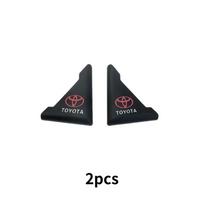Automobilio durų kampų apsauginės lipdukai Toyota Corolla Camry RAV4 Yaris C-HR Hilux Prius Prado Automobilio priedas PX9 black