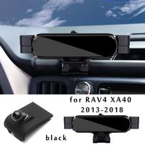 Car Phone Holder For Toyota RAV4 5th XA40 XA50 2017   2022 GPS Stand Rotatable Support Mobile to myA gray