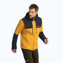 Vėjo nepraleidžianti vyriška striukė Jack Wolfskin Jasper burly yellow jw