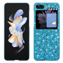 For Samsung Galaxy Z Flip 6 Case Bling Shinny Hard PC Diamond Cover for Samsung Z Flip 3 4 5 6 ZFlip6 Flip5 Girl's Case For Samsung Z Flip 5 white