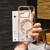 For OPPO Find X9 Pro Case Hard PC Transparent Magnetic wireless charging Protective Back Cover Case For Find X9 X9Pro Shell OPPO Find X9 oranžinė