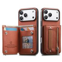 Wrist Strap Flip RFID Wallet with Card Holder Phone Case for IPhone Air 17 16E 16 Plus 15 14 13 12 11 Pro Max Leather Cover iPhone17 Pro