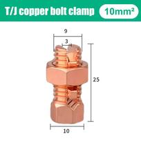 Tj Series T/J-10/16/25/35 T/J-50-70 Split Bolt Connector Sturdy Durable Copper Bolt Clamp Split Bolt TJ-10