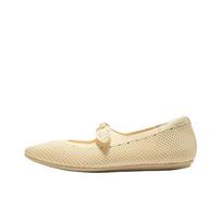 Skechers Cleo Point Fabric Synthetic Leather Lightweight Comfortable Flat Mary Jane Shoes Women shoes Off-White 159501-OFWT 35
