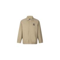 New Era SS26 MLB New York Yankees Letter Embroidery Cuff Logo Loose Long Sleeve Jacket Unisex jackets 14905160 L beige
