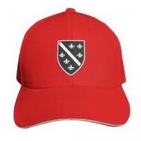 Bosnia BiH BosniaHerzegovina Original Crest in Black  White Baseball Cap Military Cap Unisex sailor cap for Unisex For Unisex Womens red