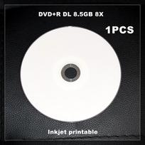 1/4/50PCS Ritek Printable DVD+R DL 8GB 240min Double Layer Single Sided Blank Discs 8X Recordable for Data & Video Storage black