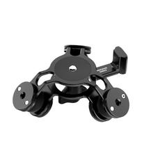 NEEWER GA023 Shock Absorber Head Gimbal Camera Car Mount for DJI Osmo Pocket 3 Aluminum Alloy NATO Interface 1/4 Inch Screw 157g juoda