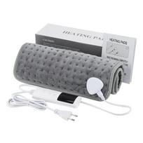 110-240V Electric Heating Pad 9-level Temperature Thermal Blanket 4-level Timing Mat Winter Warming Body Back Abdomen Leg Hand US Plug(100V-130V) gray