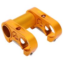 Folding Bike Handlebar 25.4MM Stem Aluminum Alloy Hollow SP8 Modified Double StemGold auksas
