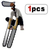 18cm Grandininio pjūklo žmogus Denji figūrėlė PVC statula Anime veiksmo figūrėlė Modelio kolekcija Suaugusiųjų žaislas Lėlė Darbalaukio dekoracija Vaikų dovana black