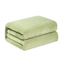 Flannel Electric Heating Blanket with Dual Control for Single to Triple Use 1.5x0.8m Single Control with Thermostat beige