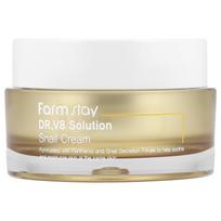 Farmstay, Dr. V8 Solution Snail Cream, 1.69 fl oz (50 ml) beige