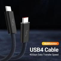 USB 4.0 Type-C Data Cable 240W Fast Charging Cable with 40Gbps Speed 8K HD Video Support Thunderbolt 3/4 for Phone Switch iPad 1.8m