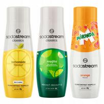 SODASTREAM Mirinda + Lemonade + Mojito syrups for soda fountain 3 pcs.