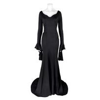 Morticia Addams Suknelė Seksualus Gotikinis Cosplay Kostiumas Iš Addamsų Šeimos XS black