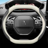 Odinis automobilio vairo užvalkalas Peugeot 3008 4008 5008 GT 2017 2018 - 2024 Kvėpuojantis Neslystantis Automobilio stilius Auto priedai T gray