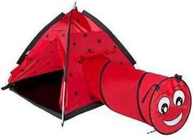Vaikiška palapinė su tuneliu Baby Mix Ladybug 46224, 170 cm x 112 cm