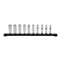 Milwaukee ilgio prailgintų lizdų rinkinys 1/4" 4-13 mm 10 dalių