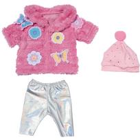 Drabužių lėlei rinkinys Zapf Creation Baby born Pink Coat Set 833834, sidabro sp./rožinė sp.