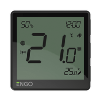 ENGO EONE-16B – išmanus laidinis Wi-Fi termostatas, 16 A, 230 V, juodas