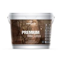 Medinių fasadų dažai TOPCOLOR PREMIUM VILLA LATEX, pusiau matiniai, antracito sp., 9 l