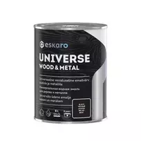 Medienos ir metalo dažai ESKARO UNIVERSE WOOD & METAL, juodos sp., 900 ml