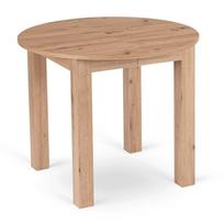 Apvalus išskleidžiamas stalas 92–132 cm, Artisan ąžuolo spalvo