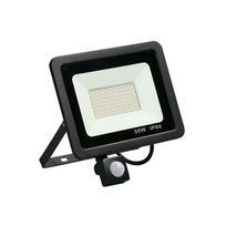 LED lauko šviestuvas 50W su judesio davikliu
