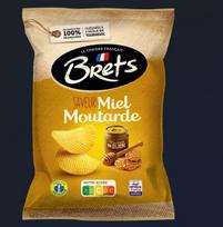 Bulvių traškučiai BRETS, medaus ir garstyčių skonio, 125 g