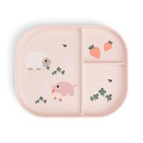 Done by Deer Foodie lėkštė su skyriais Tiny farm Powder