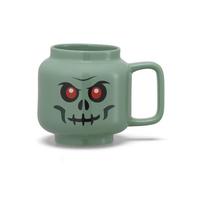 Žalios spalvos iš keramikos vaikiškas puodelis latte kavai 255 ml Skeleton – LEGO®