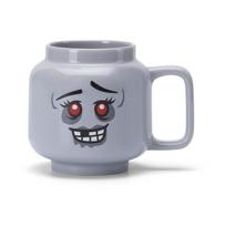 Pilkos spalvos iš keramikos vaikiškas puodelis latte kavai 530 ml Zombie – LEGO®