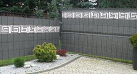 RattanArt Medžiaginė tvoros juosta, tvoros uždanga, 150 g/m2 19.3x4800cm RJ01 Pilka