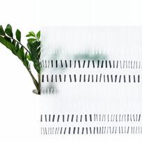 Dekoratyvinė langų plėvelė DecoMeister Lines 45x150 cm - matinė su baltomis ir juodomis juostomis