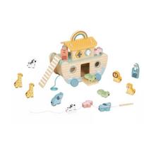 Tooky Toy: Traukiama Nojaus arka su mediniais gyvūnais.