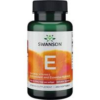 SWANSON natūralus vitaminas E - vitaminas E 200 TV (250 kapsulių).