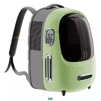 Petkit Breezy Dome 2 Green kuprinė šunims ir katėms transportuoti; 33x30x45cm
